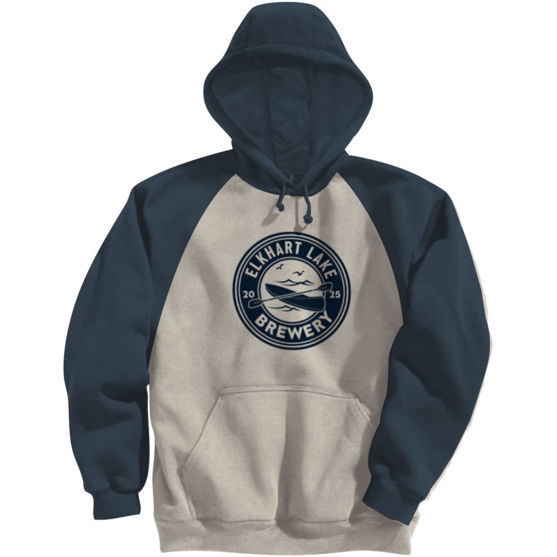 Picture of Adult Fleece Colorblock Baseball Hoodie-Screen