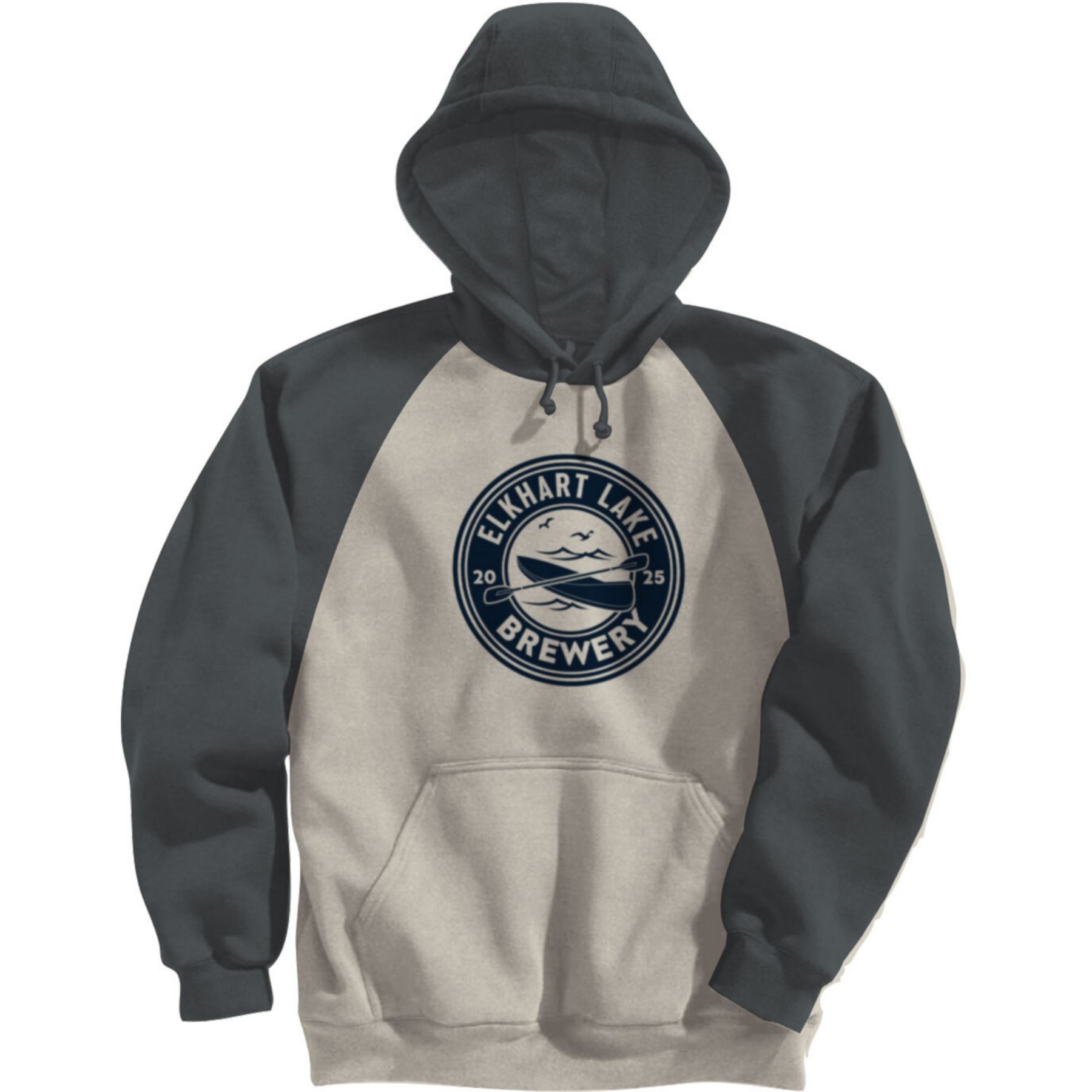 Picture of Adult Fleece Colorblock Baseball Hoodie-Screen