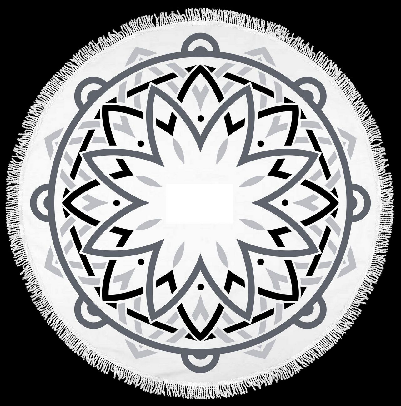 Picture of Mandala Fringe 360° Round Beach Towel™