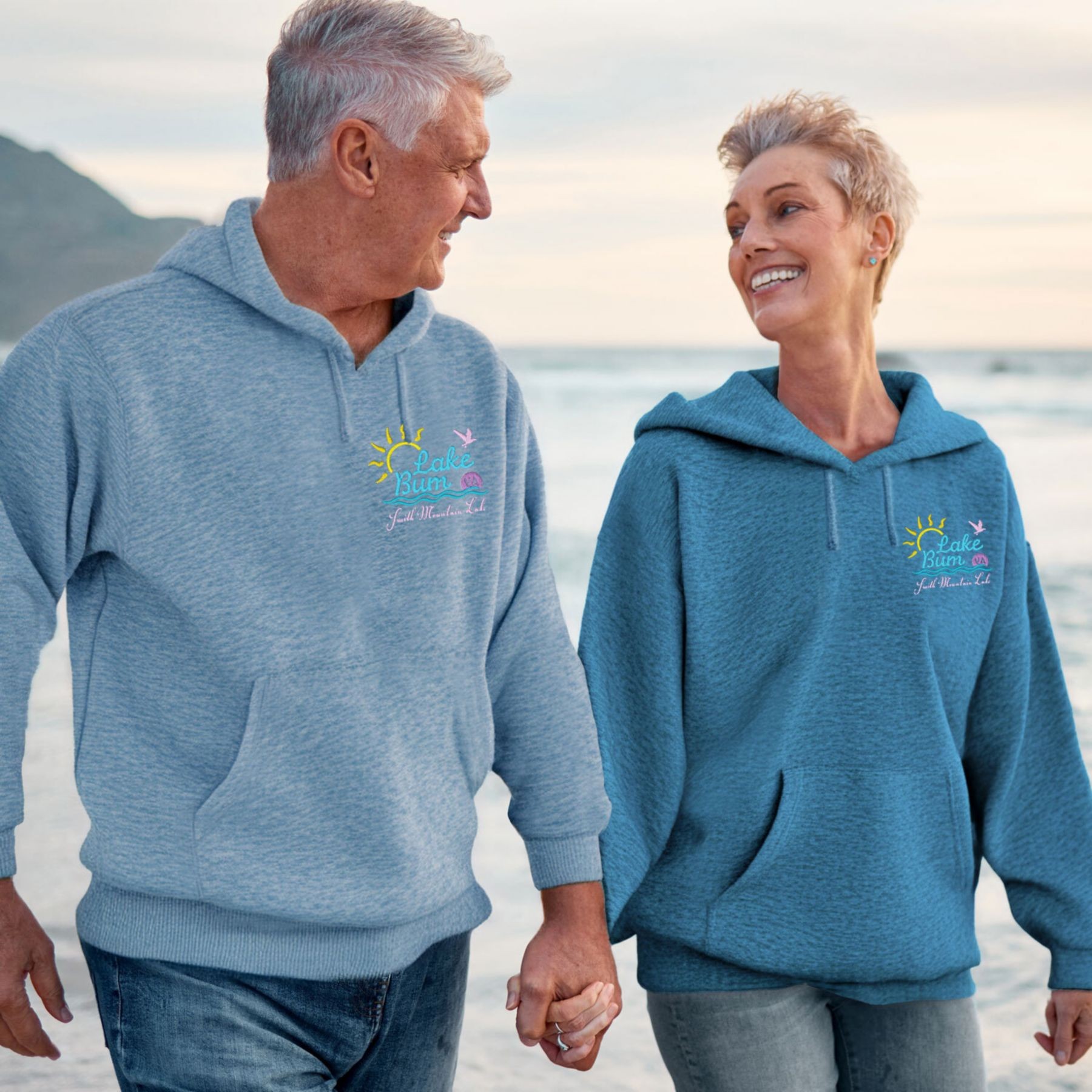 Picture of Adult Vintage Heather Hoodie - Embroidered