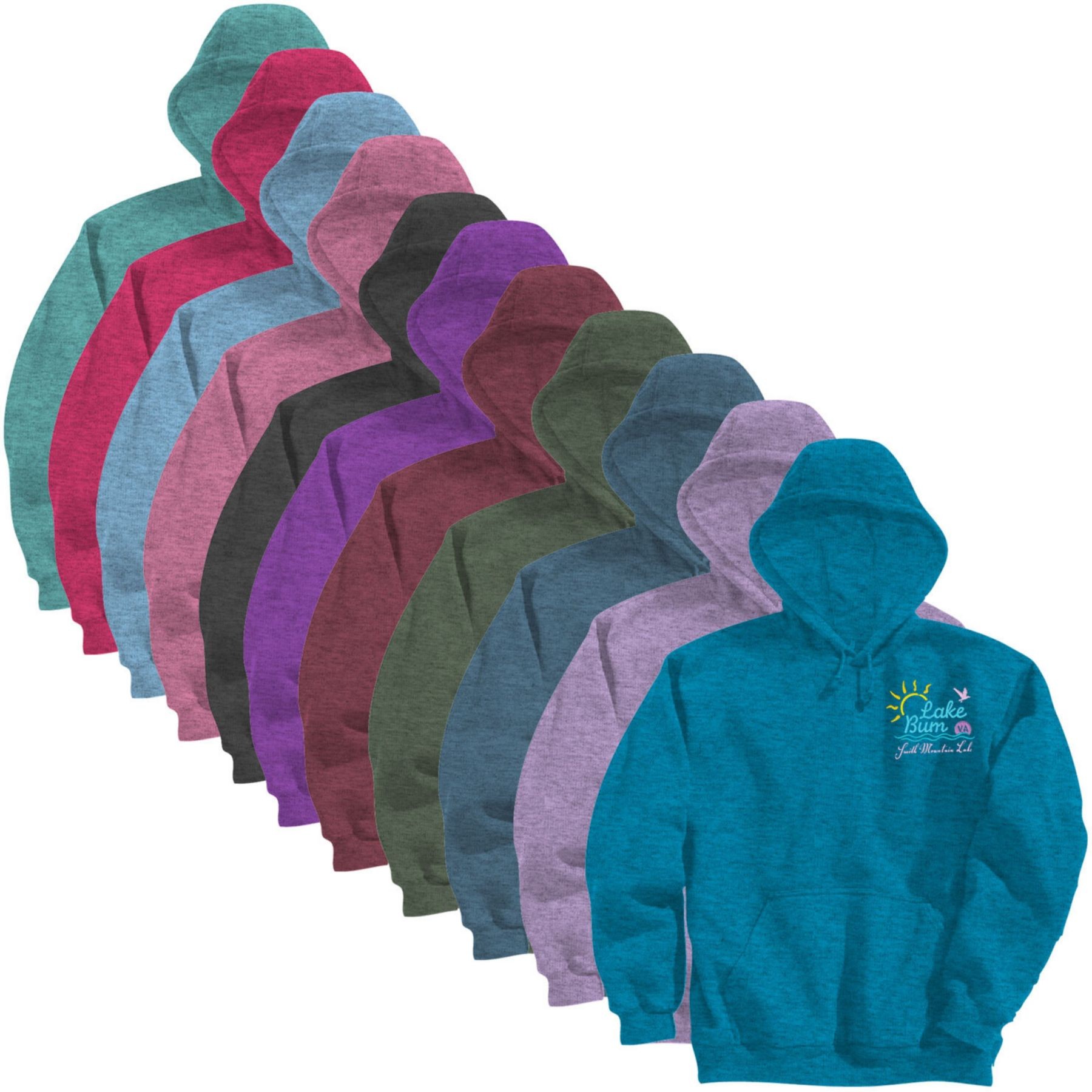 Picture of Adult Vintage Heather Hoodie - Embroidered