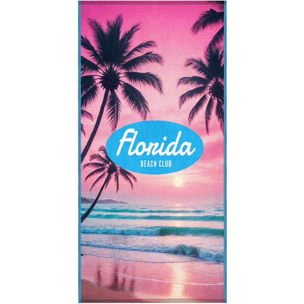 Picture of Colorfusion™ Poly Velour Beach Towel