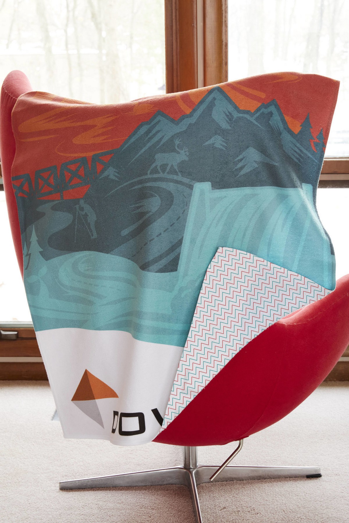 Picture of Colorfusion™ Double Sided Poly Velour Beach Towel