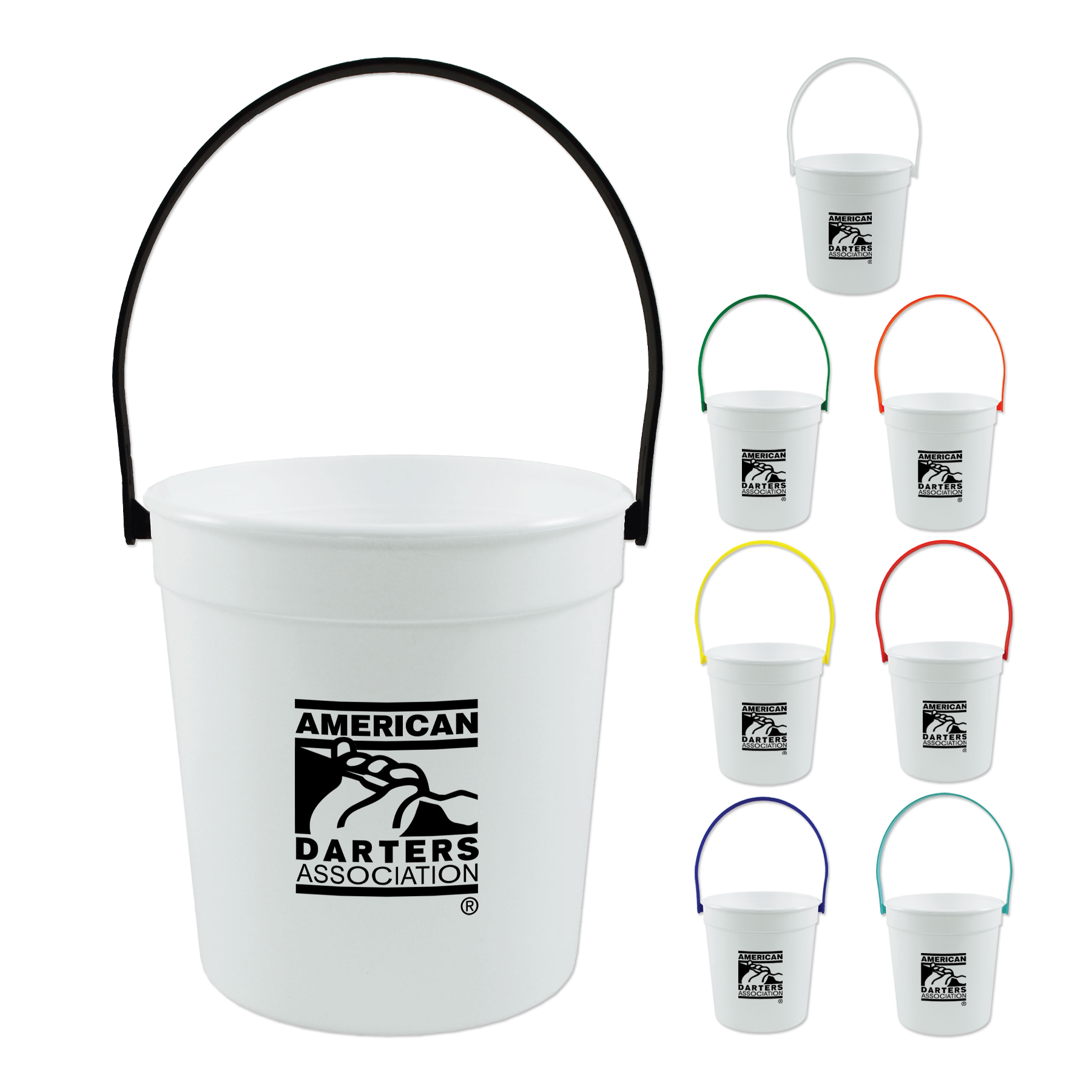 Picture of 32 Oz. Plastic Rum Bucket w/Mix & Match Color Handle