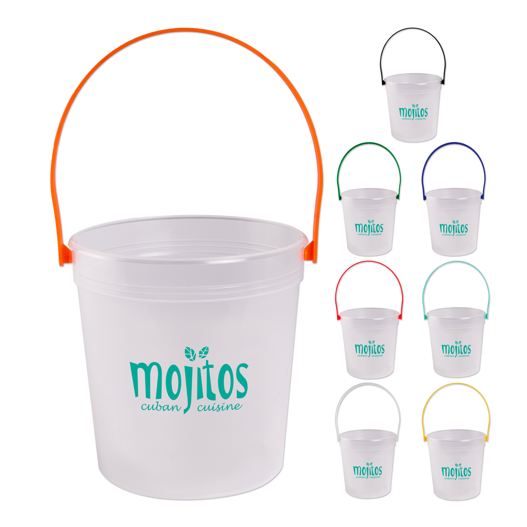 Picture of 32 Oz. Plastic Rum Bucket w/Mix & Match Color Handle