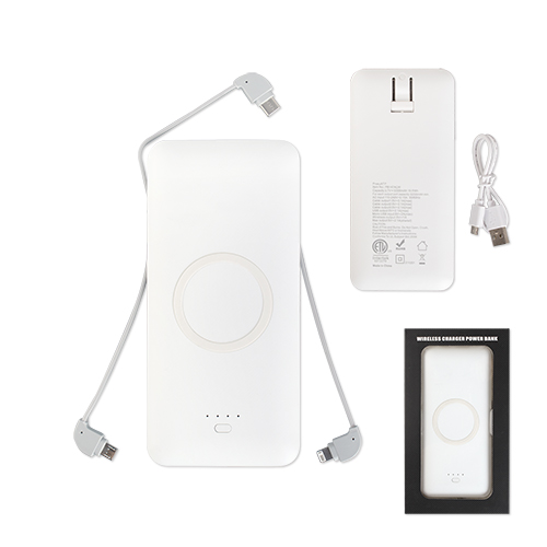 Picture of 5000 mAh Universal Power Bank w/Wireless Charging