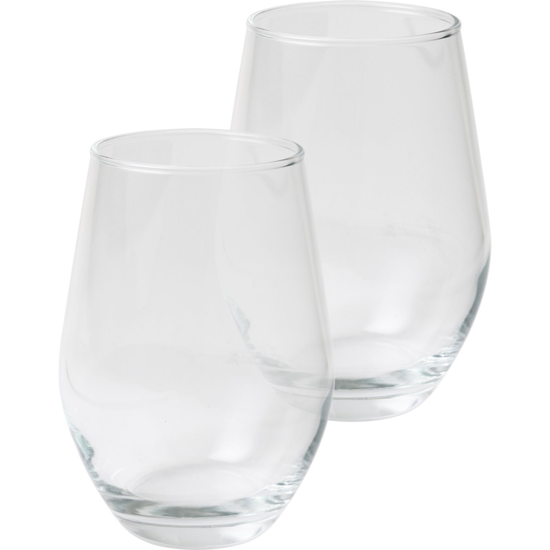 Picture of 2 Piece Etched Stemless Wine Glass Set