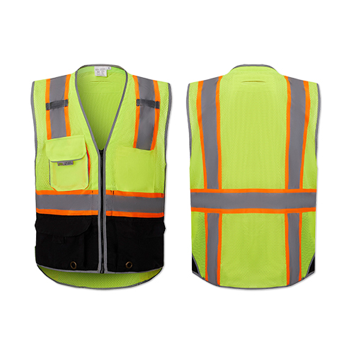 Picture of Deluxe Black Bottom Vest w/Tablet Pocket & D-Ring Pass