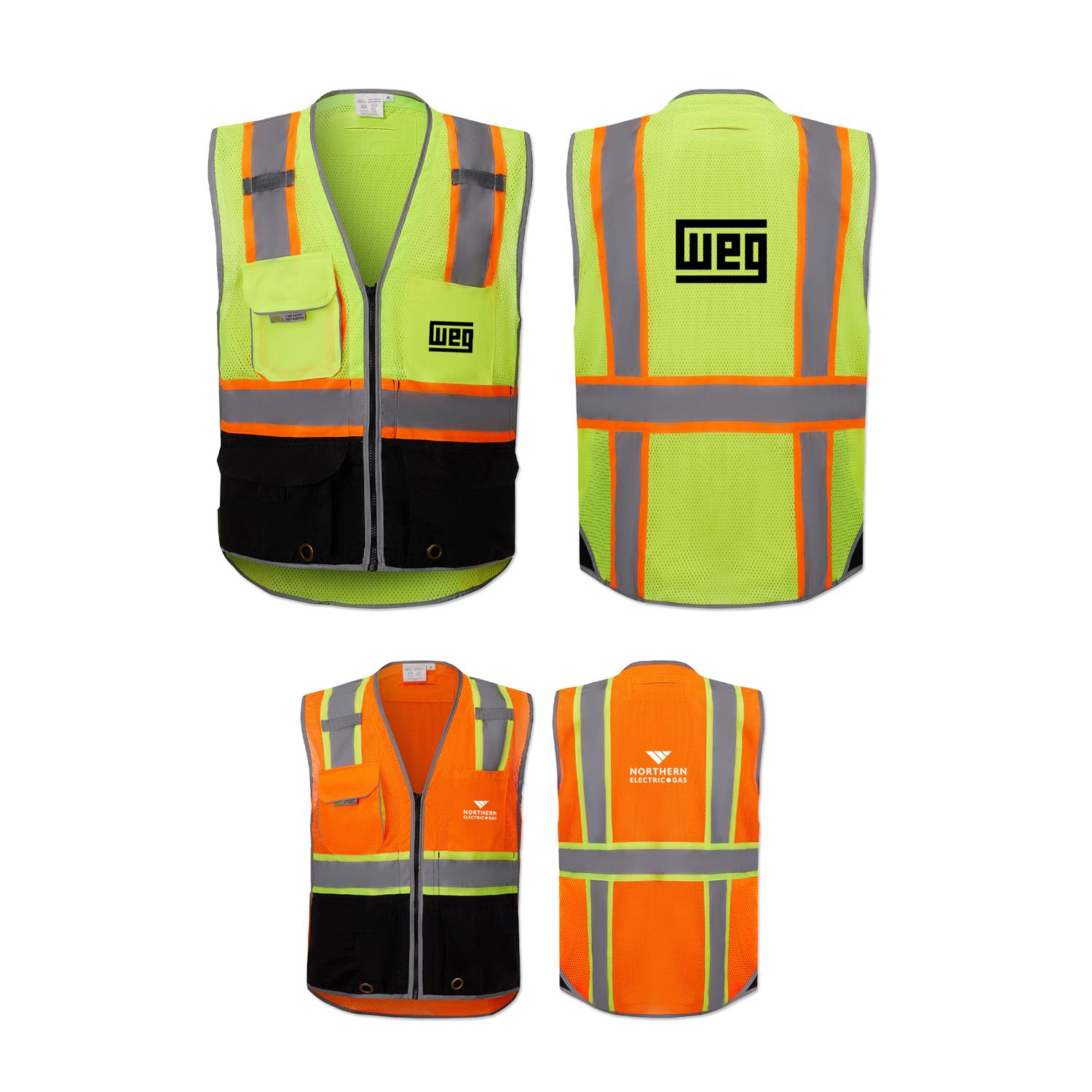 Picture of Deluxe Black Bottom Vest w/Tablet Pocket & D-Ring Pass