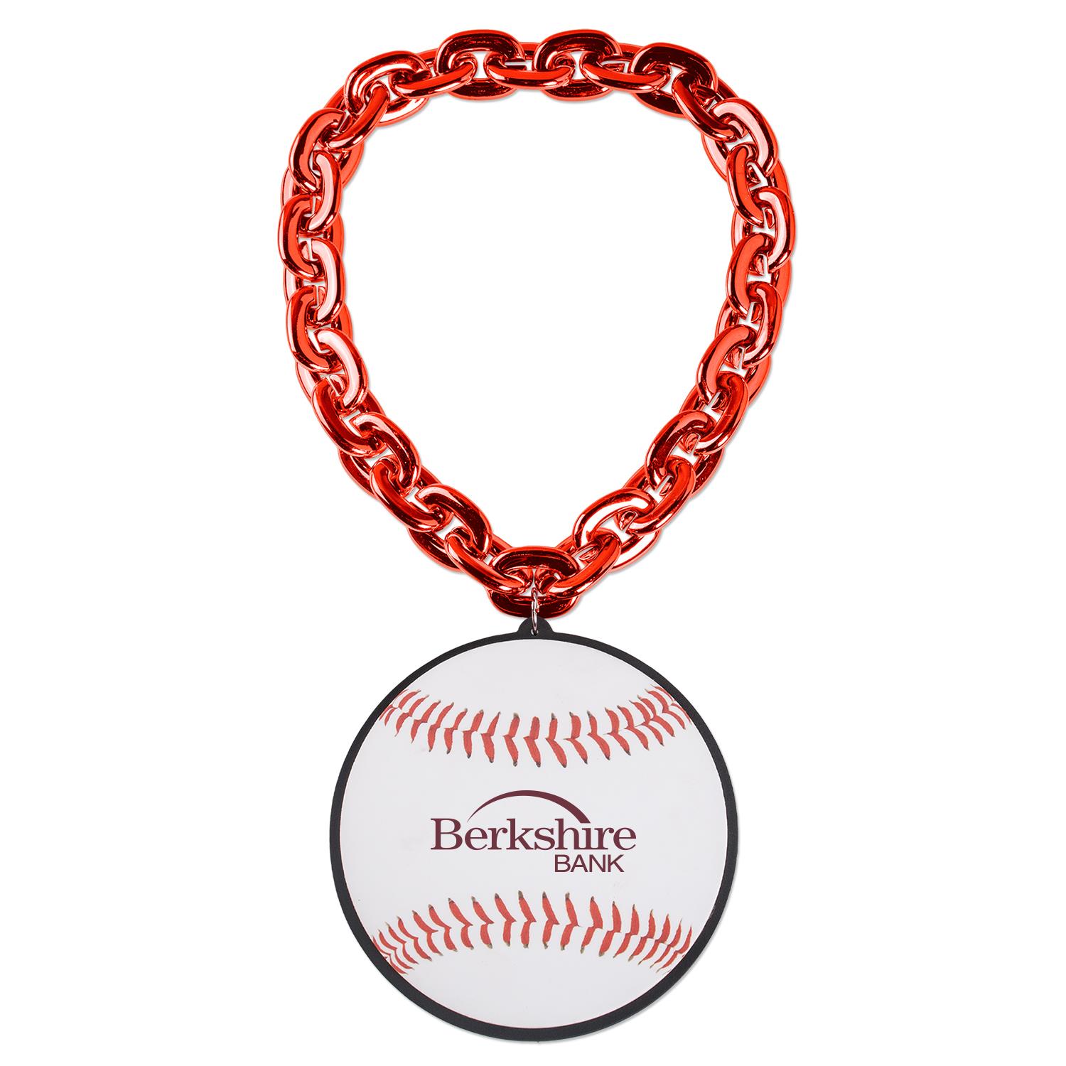 Picture of Baseball EVA Medallion w/Jumbo Chain
