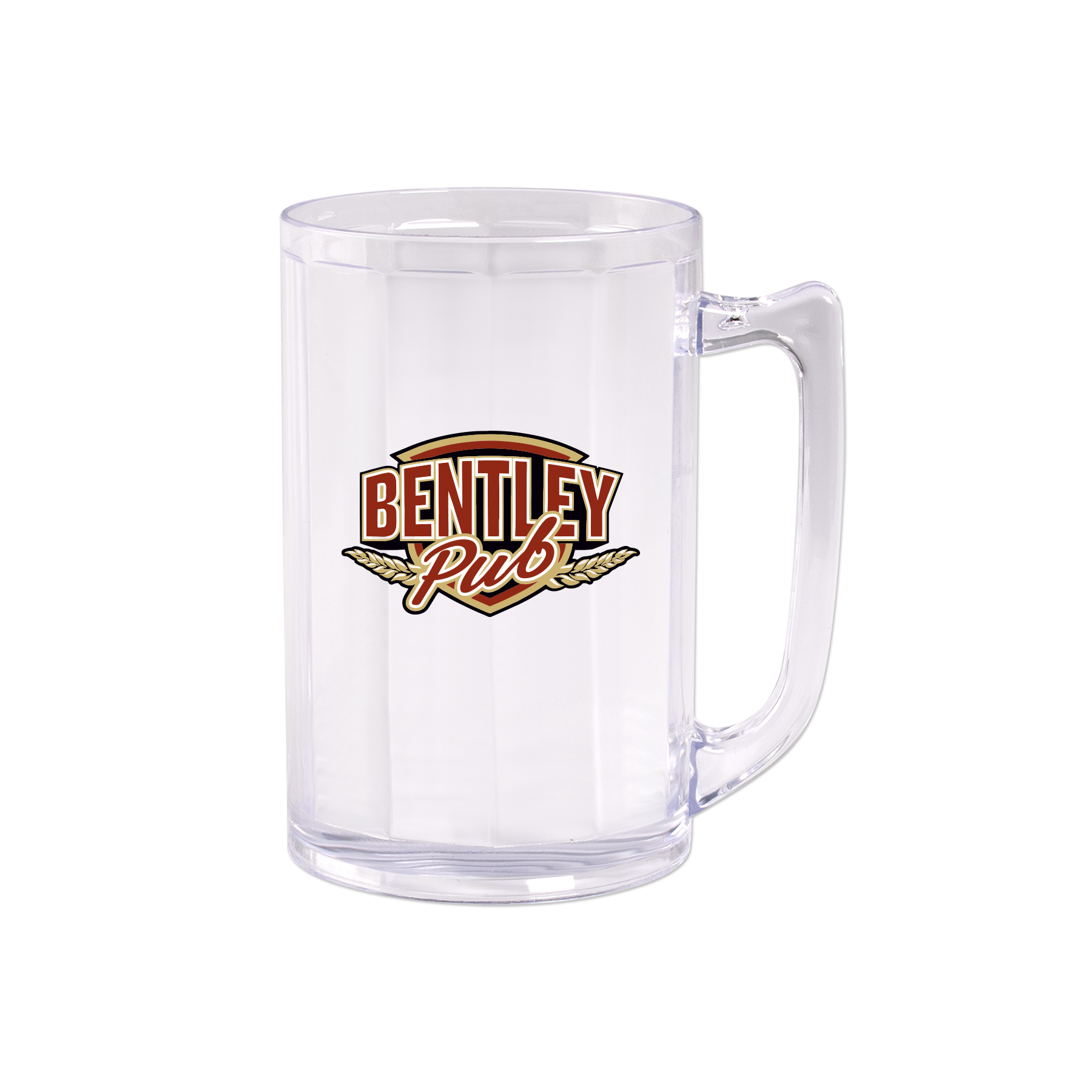 Picture of 16 Oz. Plastic Fluted Beer Mug w/Handle