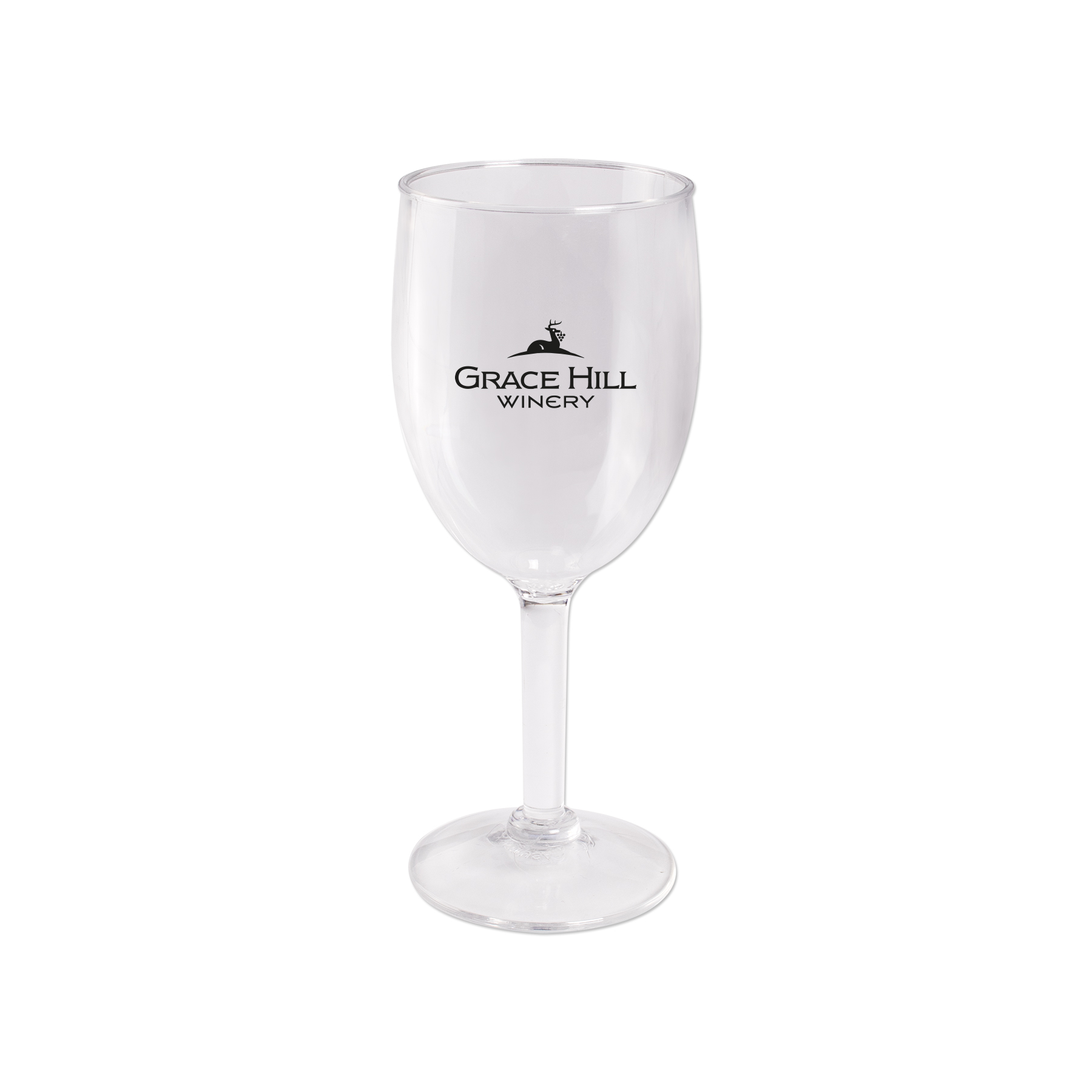 Picture of 8 Oz. Plastic Rounded Wine Glass