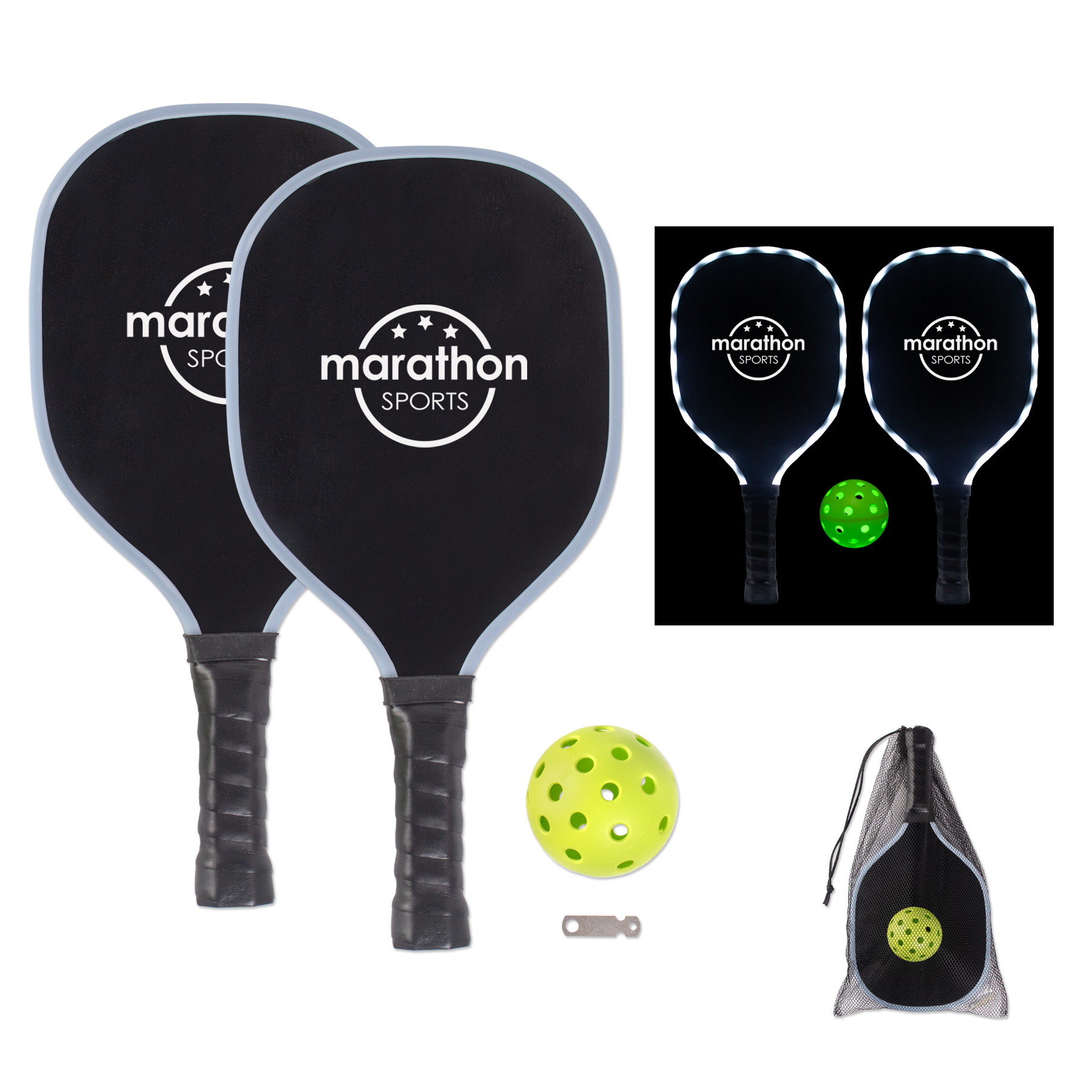 Picture of LED Pickleball Set in Mesh Bag