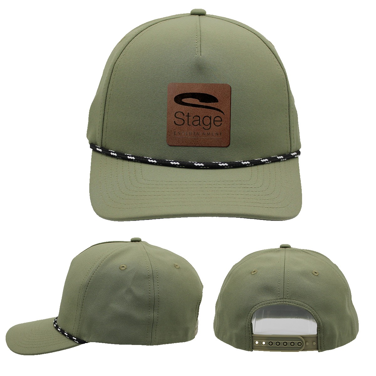 Picture of Performance Rope Hat, Leather Patch - Laser Engraved