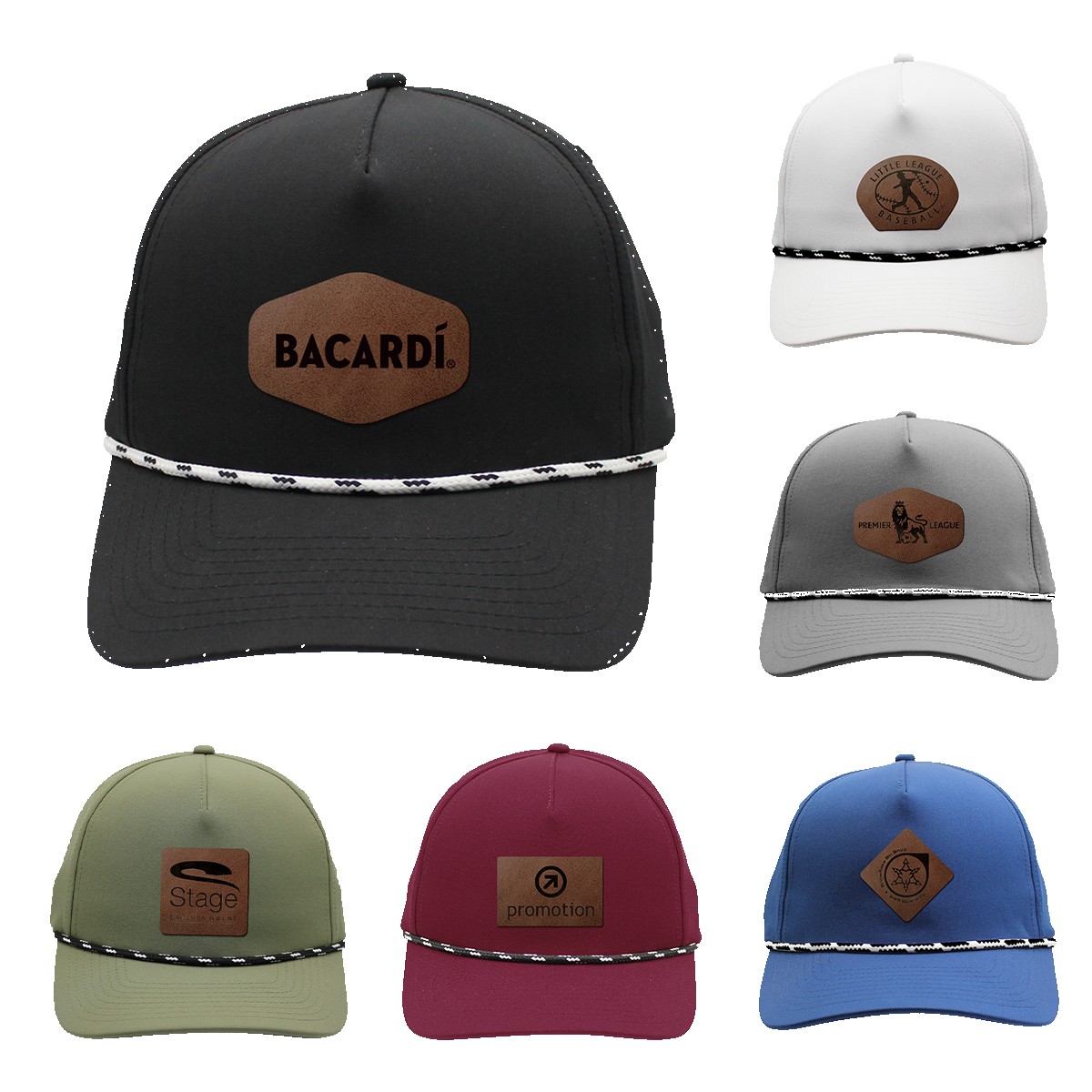 Picture of Performance Rope Hat, Leather Patch - Laser Engraved