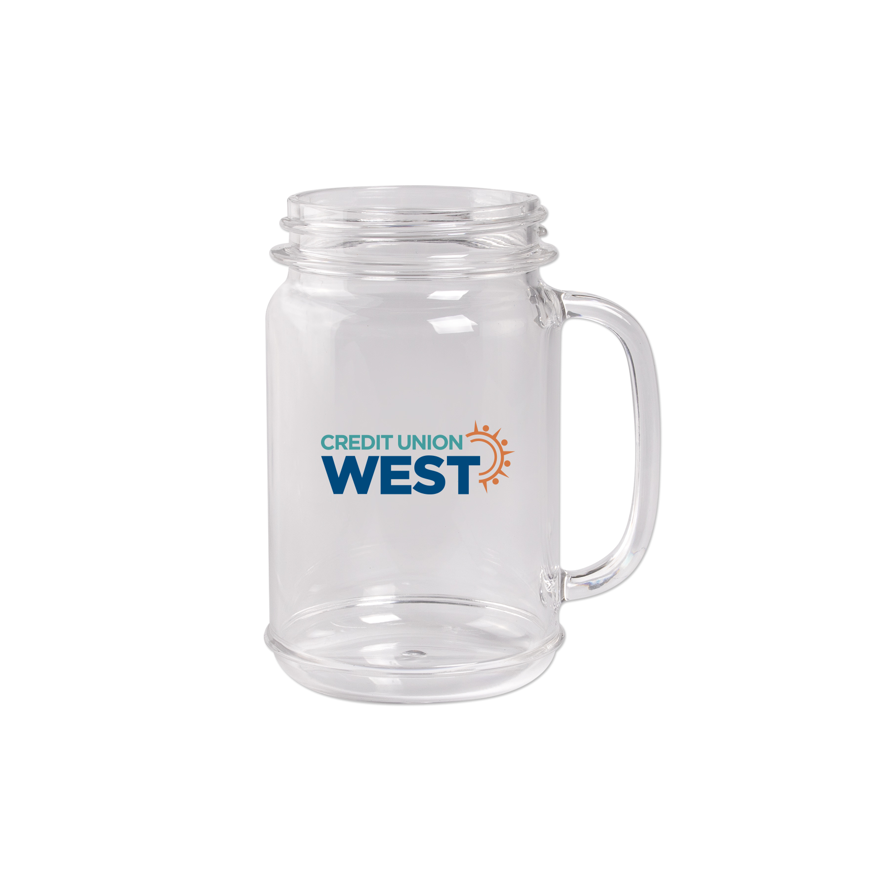 Picture of 16 Oz. Plastic Mason Jar w/Handle