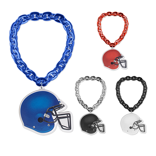 Picture of Football Helmet EVA Medallion w/Jumbo Chain