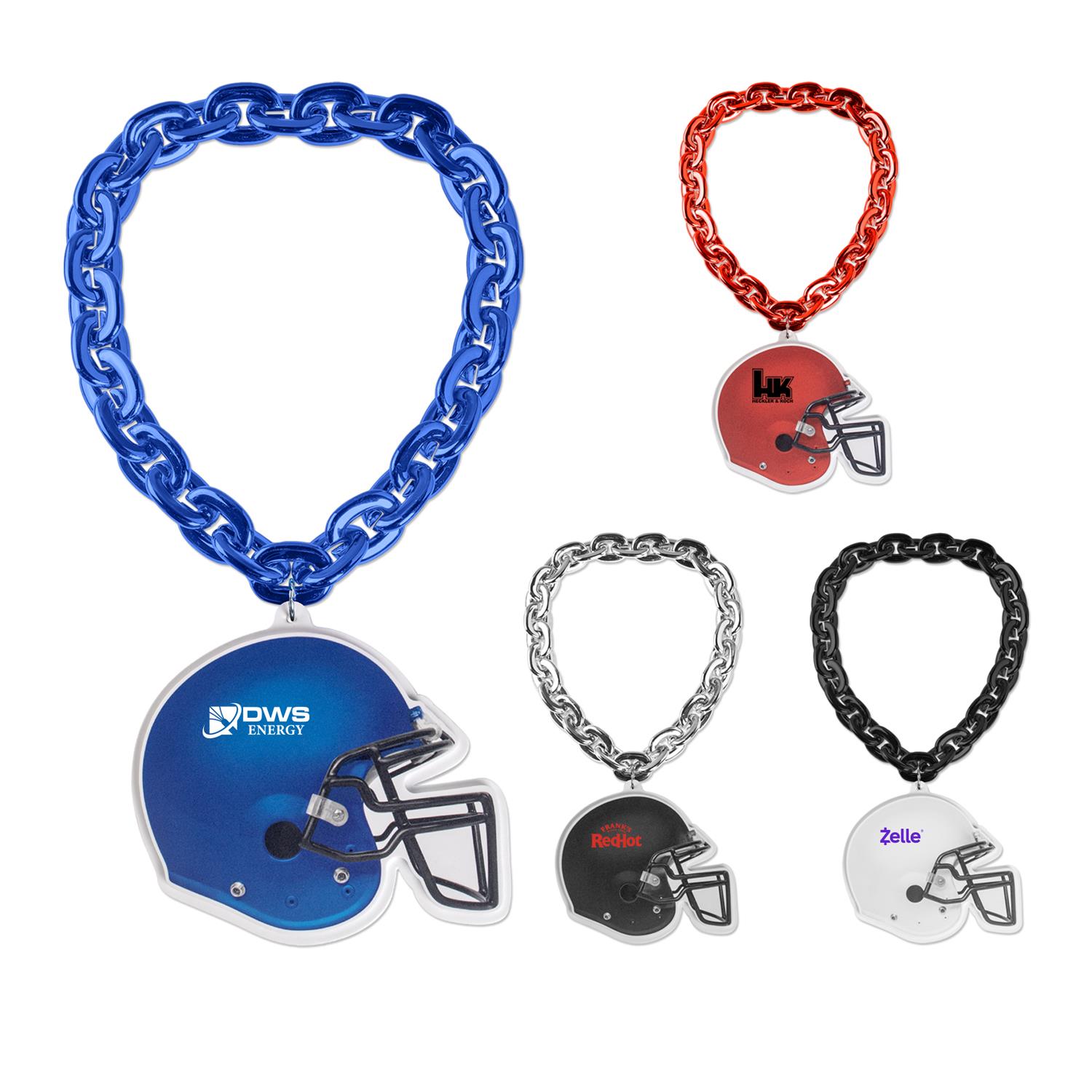 Picture of Football Helmet EVA Medallion w/Jumbo Chain