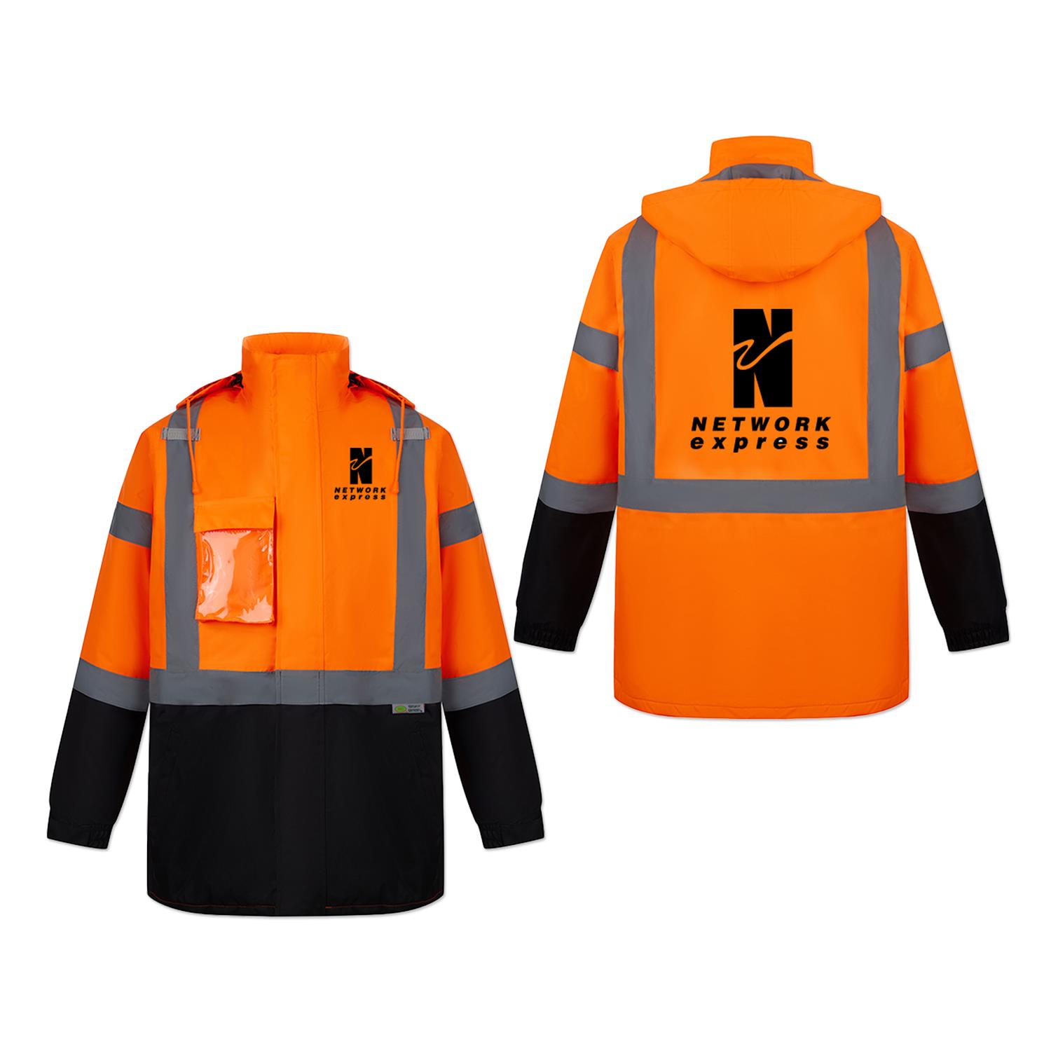 Picture of ANSI Class 3 Water Resistant Safety Jacket w/Detachable Hood