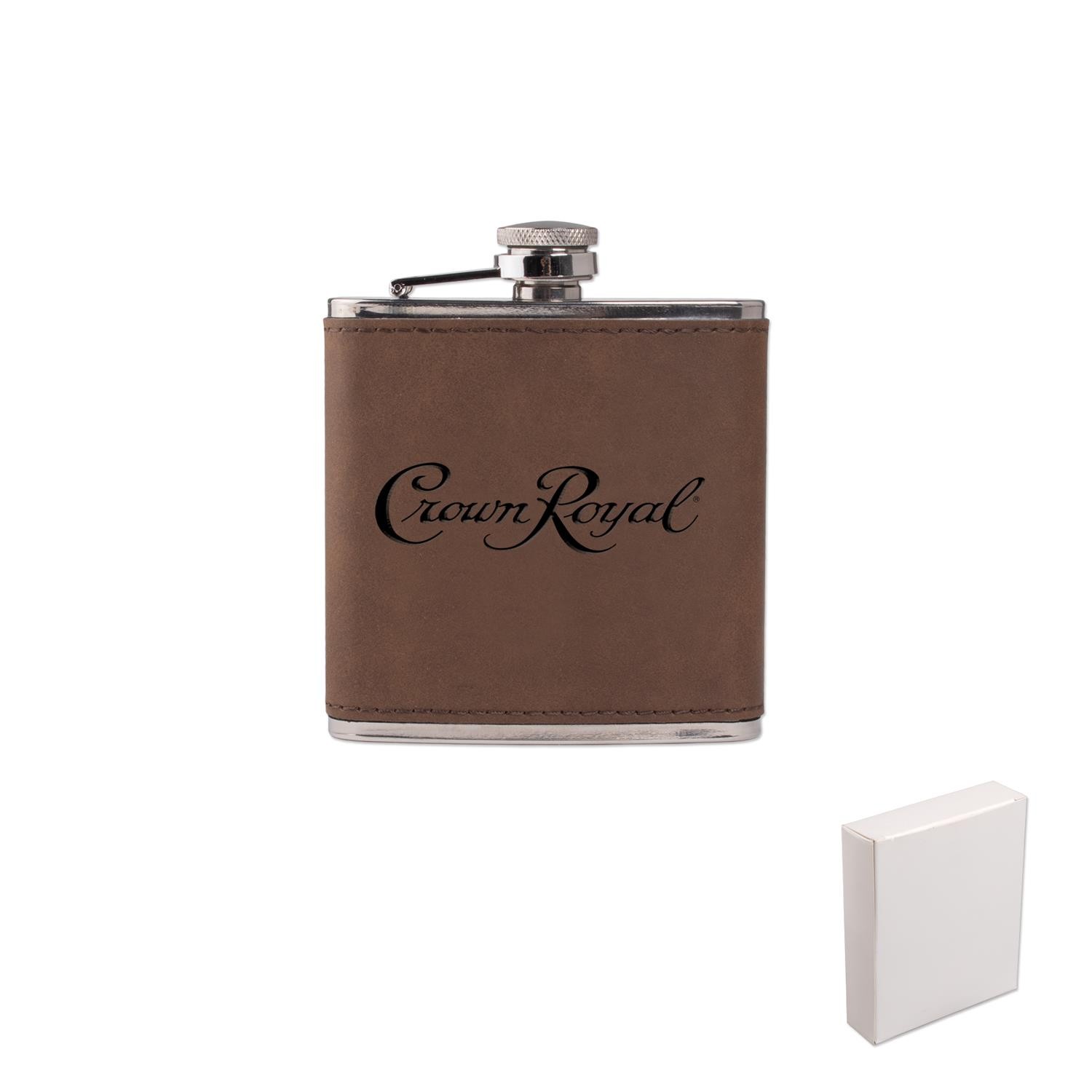 Picture of 6 Oz. Leatherette Wrapped Stainless Steel Hip Flask