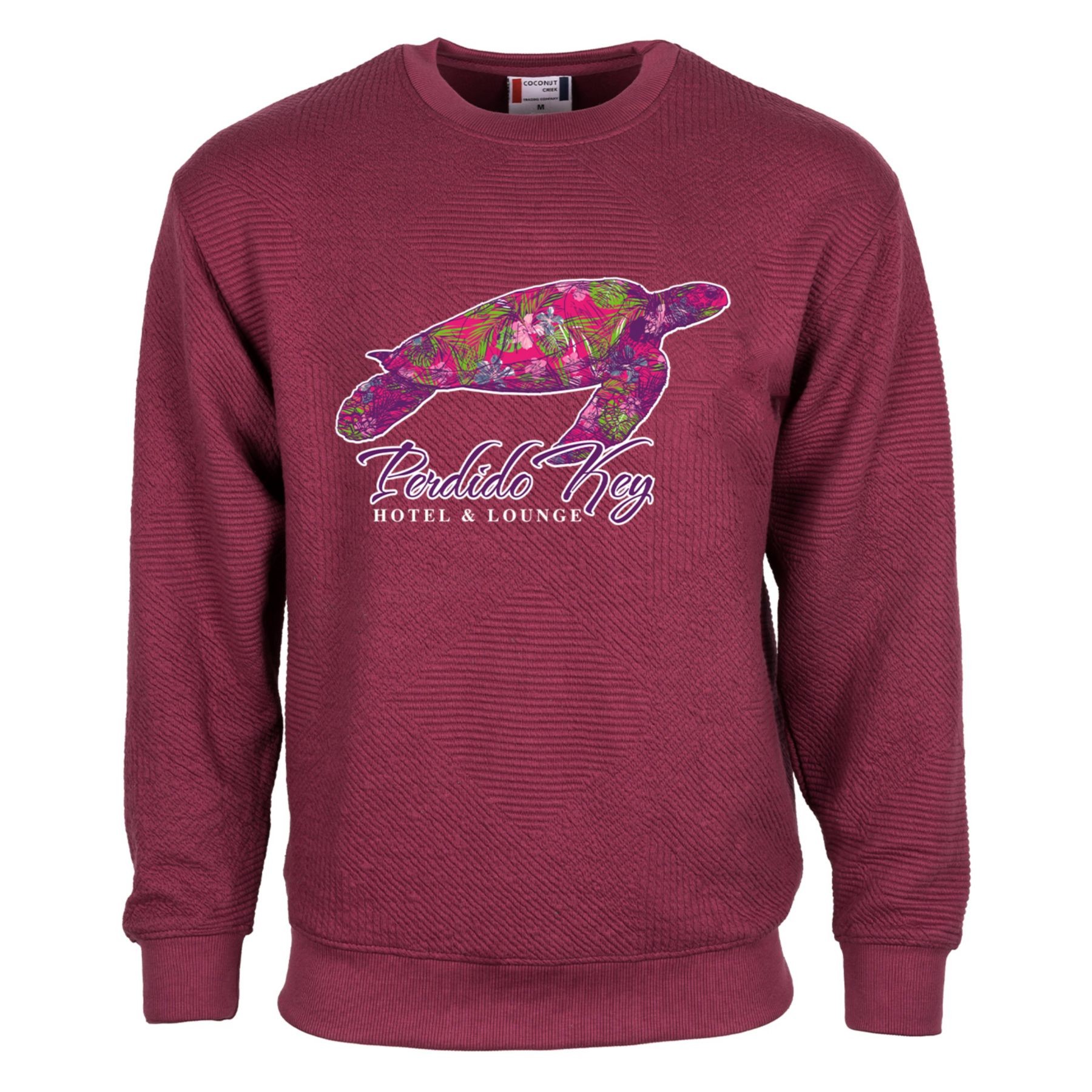 Picture of Unisex Zig Zag Texture Crew - Full Color