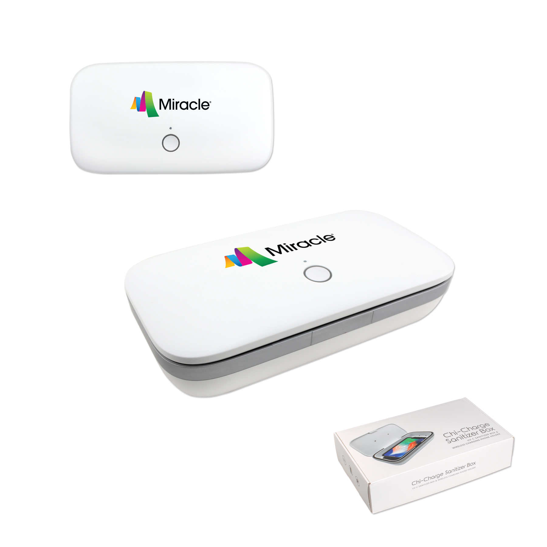 Picture of Chi-Charge UV-C Phone Sanitizer Box w/Wireless Charging Station