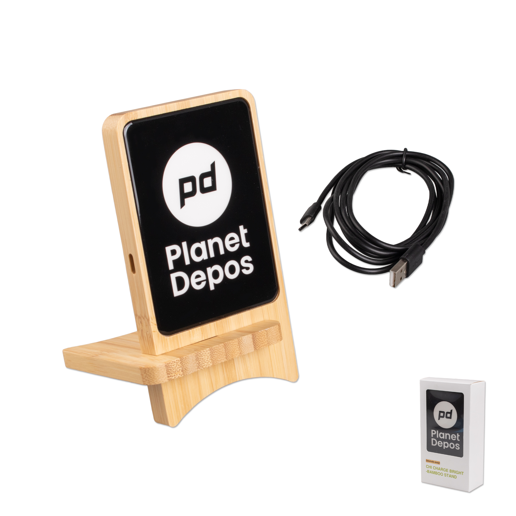 Picture of Chi Bamboo Charge Bright Charger Stand