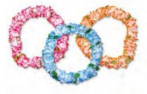 Picture of 36'' Pastel Silk Flower Leis