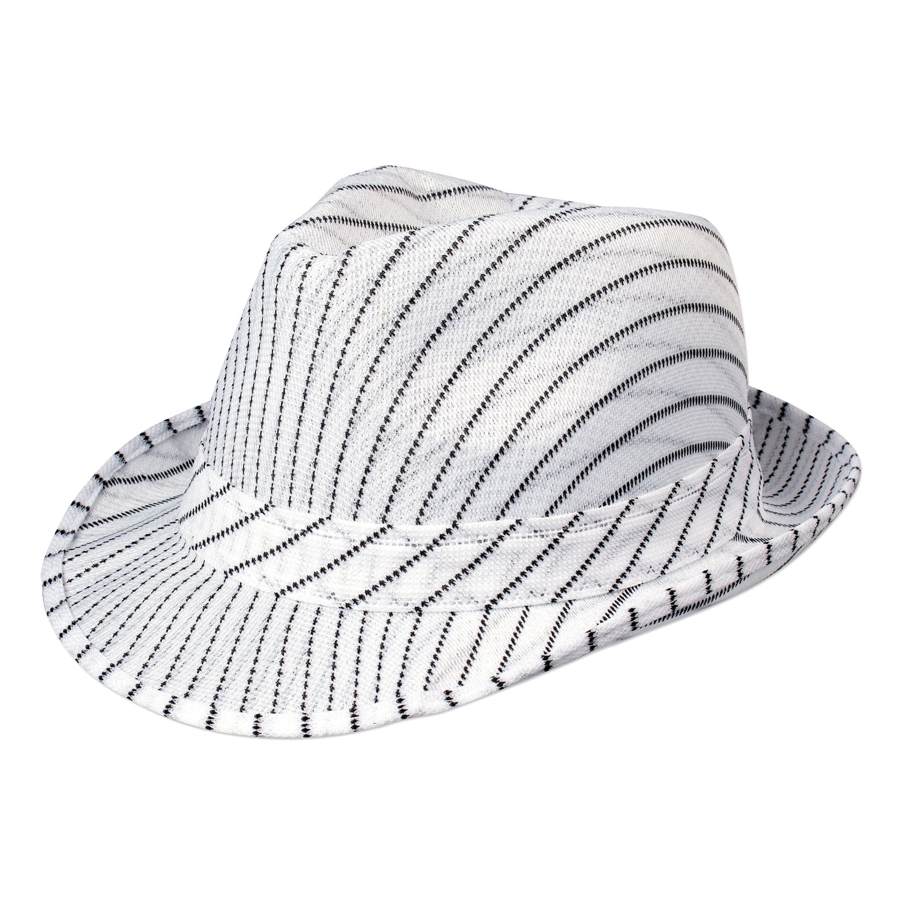 Picture of White Pinstripe Fedora