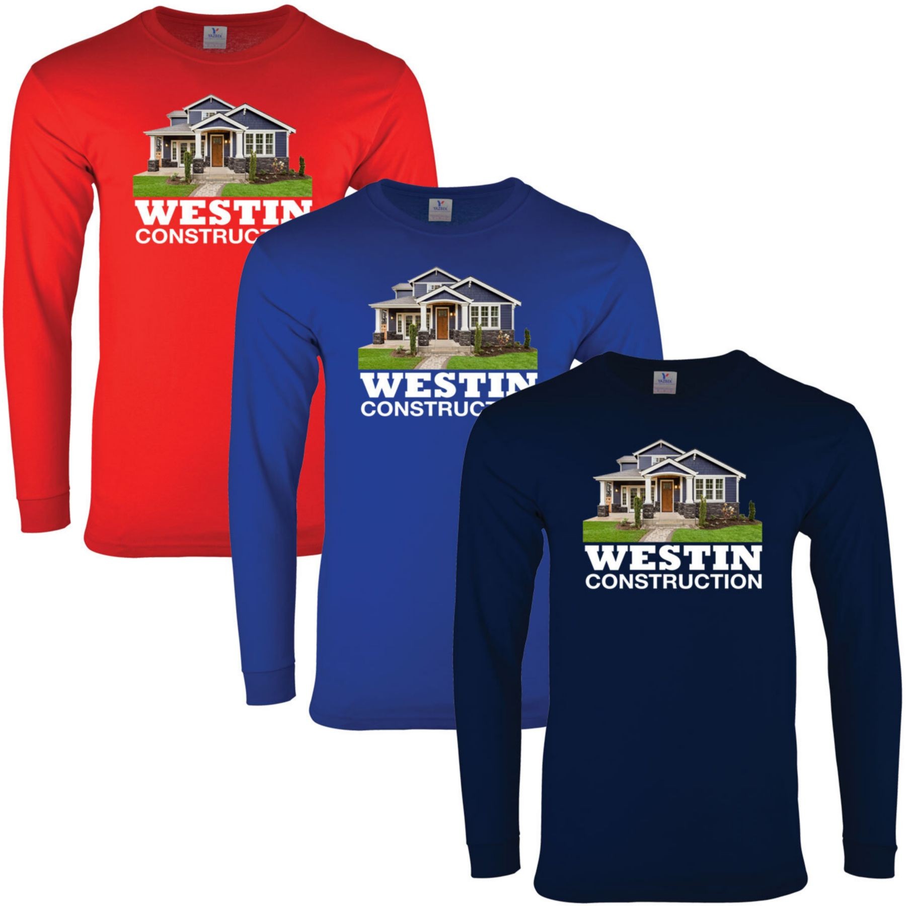Picture of Full Color Mens Long Sleeve 100% Cotton T-Shirt