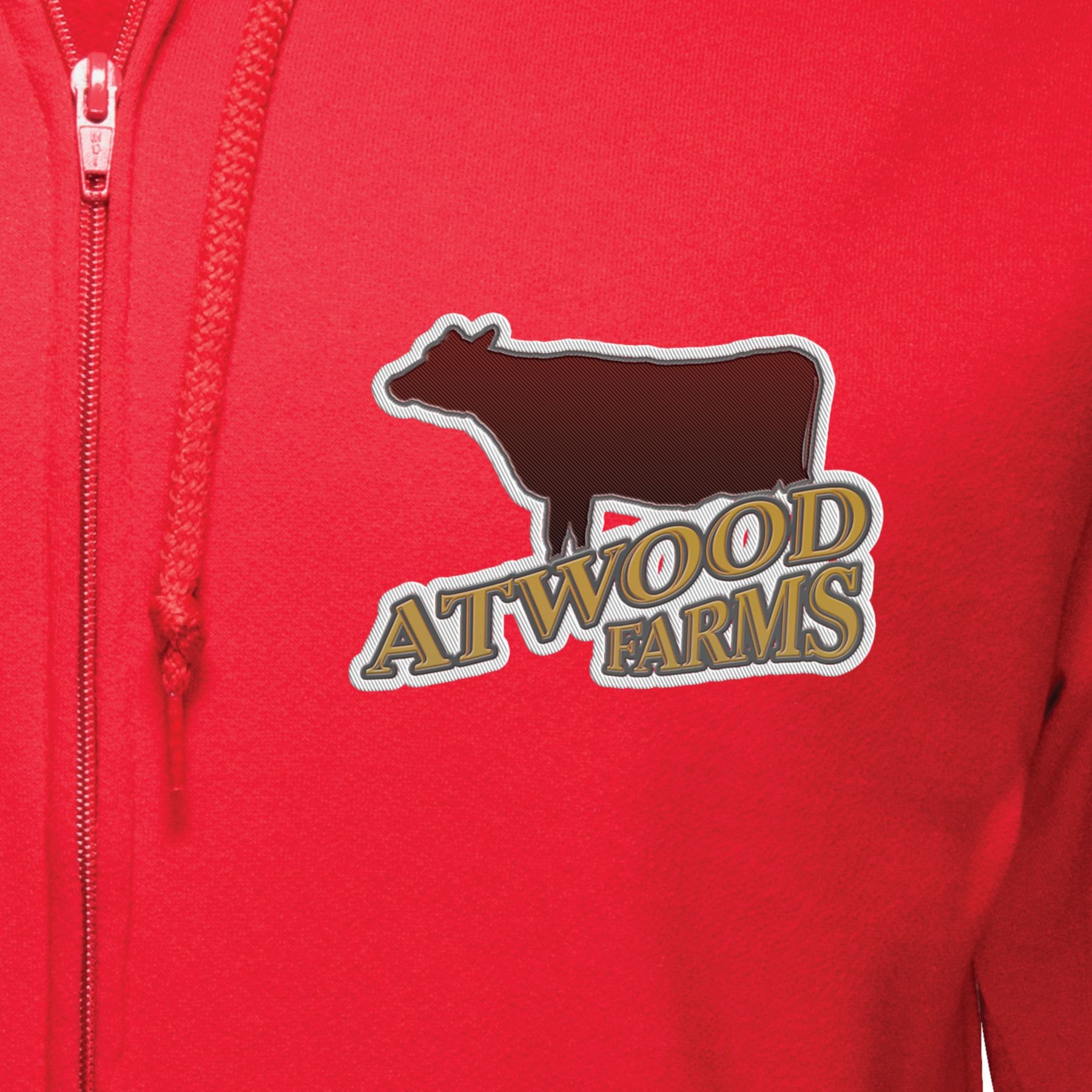 Picture of Zippered Hoodie 50/50 Embroidered