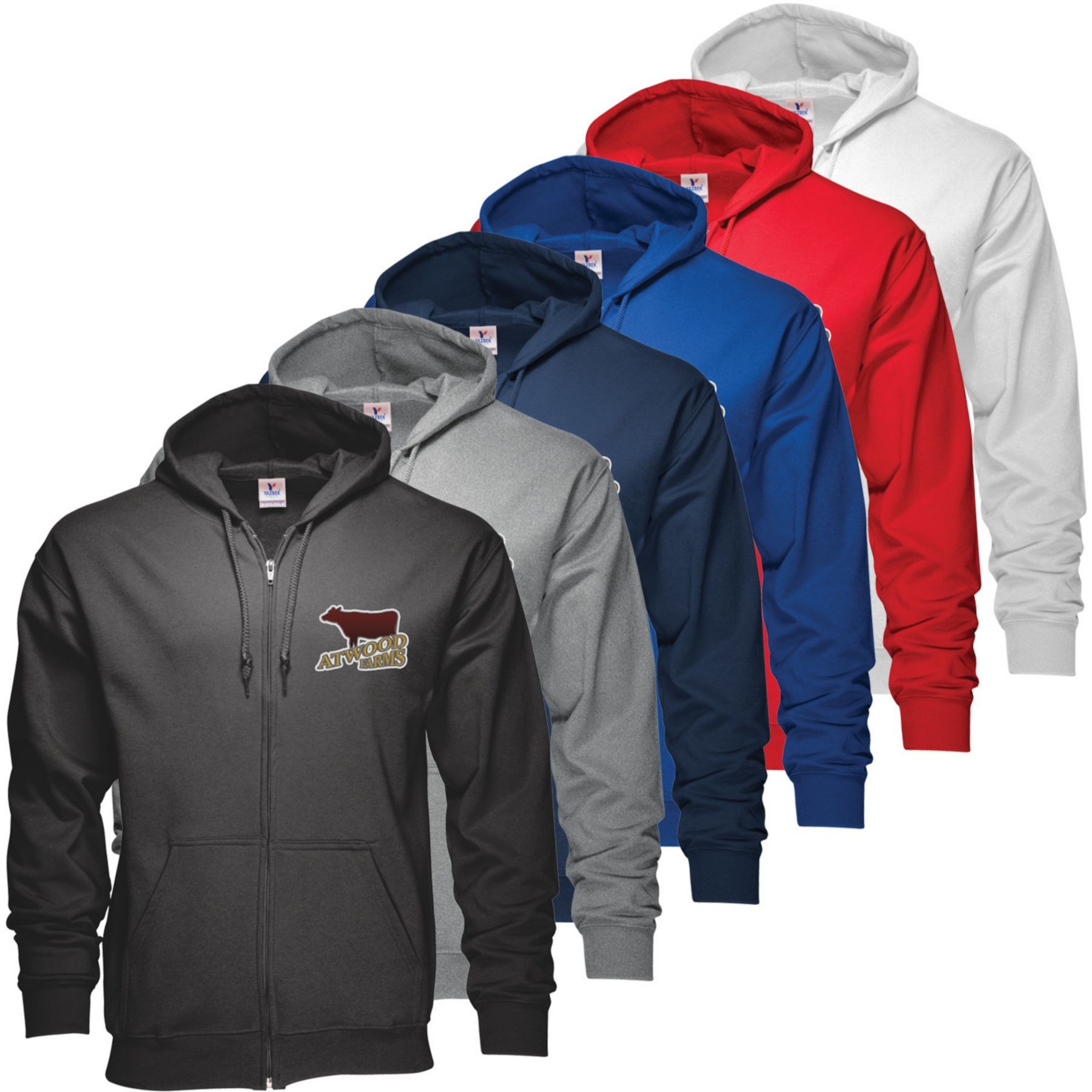Picture of Zippered Hoodie 50/50 Embroidered