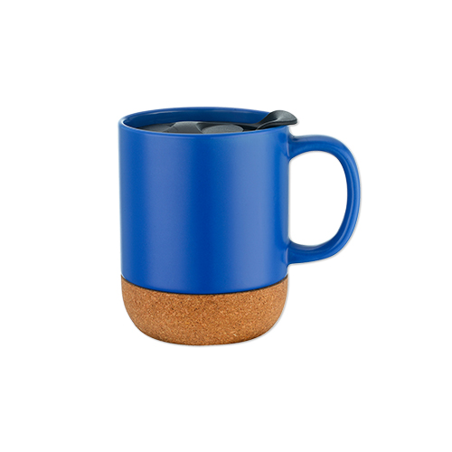 Picture of 12 Oz. Cork Base Ceramic Mug w/Lid