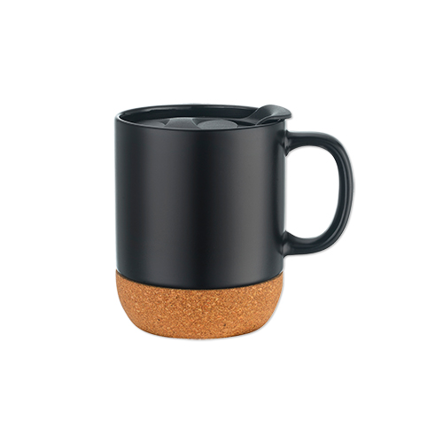 Picture of 12 Oz. Cork Base Ceramic Mug w/Lid