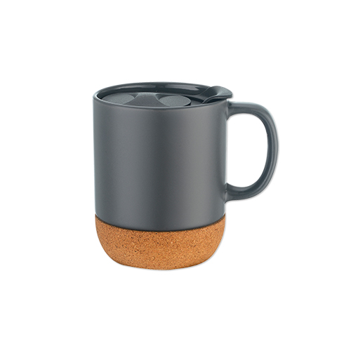 Picture of 12 Oz. Cork Base Ceramic Mug w/Lid