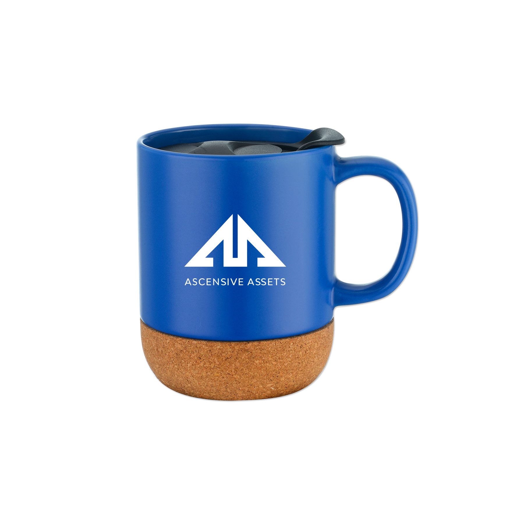 Picture of 12 Oz. Cork Base Ceramic Mug w/Lid