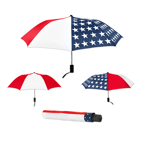 Picture of Patriotic Elite Compact Folding Umbrella