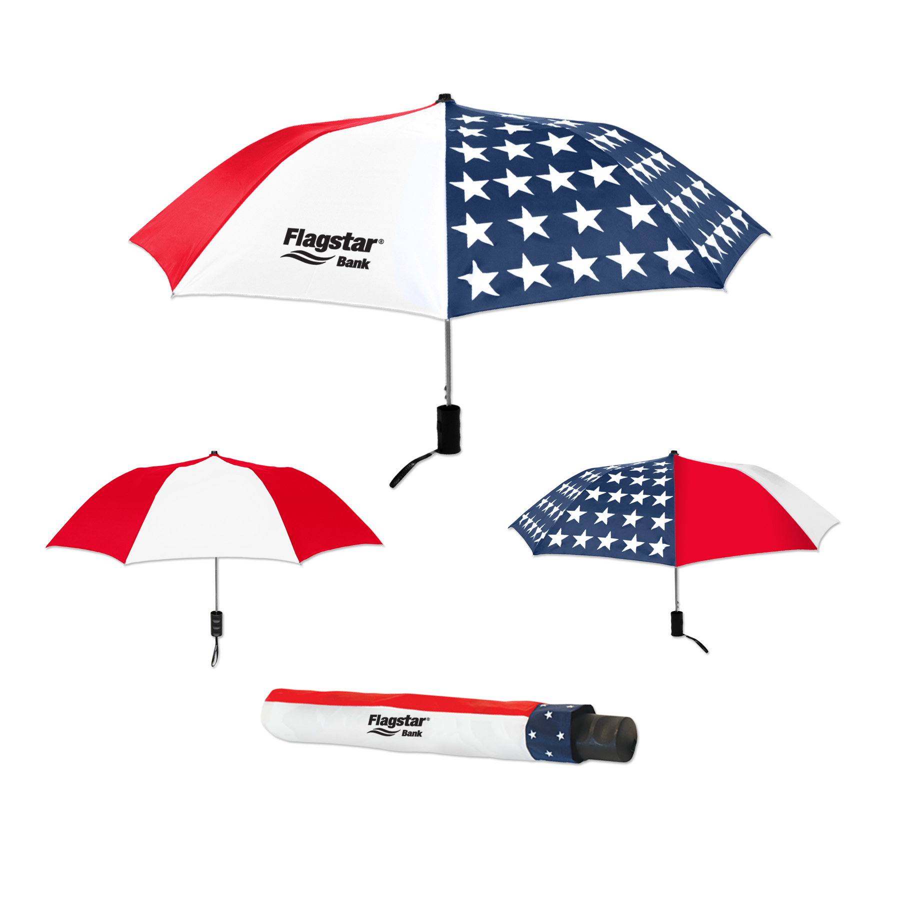 Picture of Patriotic Elite Compact Folding Umbrella