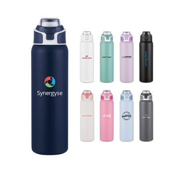 Picture of 28 Oz. Stainless Steel Vacuum Bottle w/Easy Carry Handle