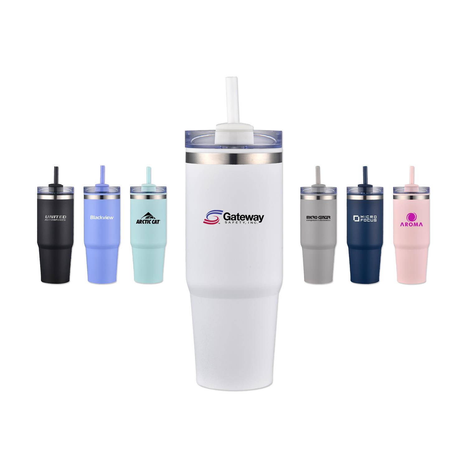 Picture of 30 Oz. PP Inner Stainless Steel Outer Tumbler w/Durable Coating