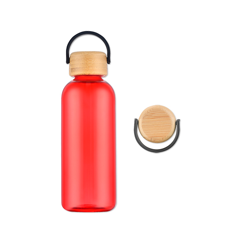 Picture of 21 Oz. RPET Water Bottle w/Bamboo Lid