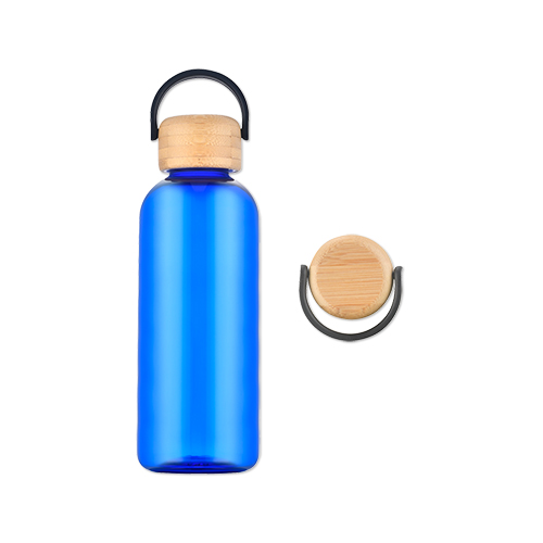 Picture of 21 Oz. RPET Water Bottle w/Bamboo Lid
