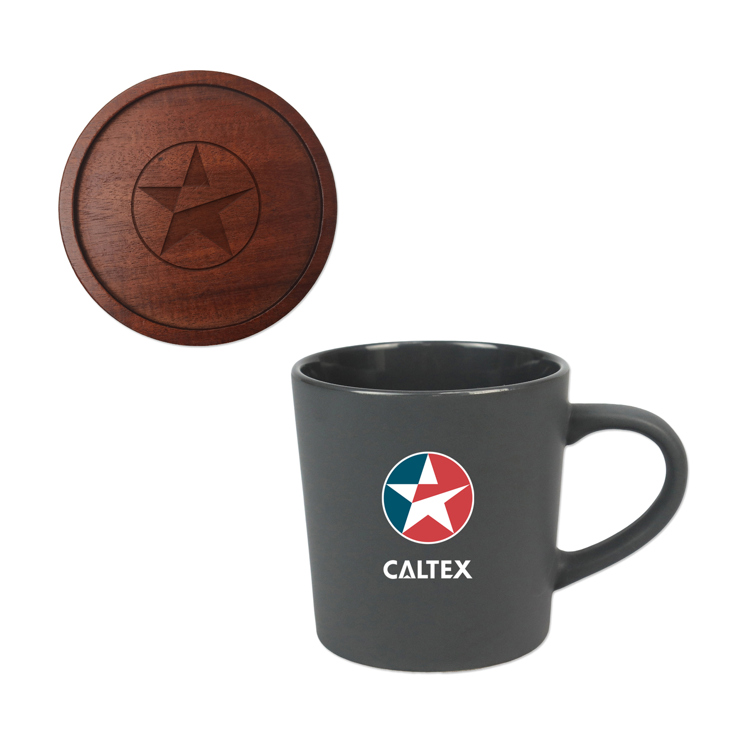 Picture of 16 Oz. Ceramic Mug w/Lid & Coaster