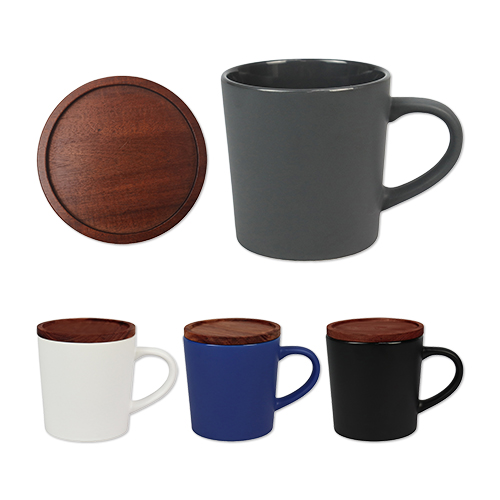 Picture of 16 Oz. Ceramic Mug w/Lid & Coaster