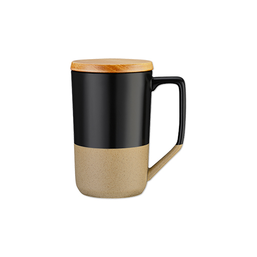 Picture of 15 Oz. 2 Tone Ceramic Mug w/Lid