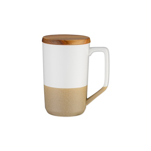 Picture of 15 Oz. 2 Tone Ceramic Mug w/Lid