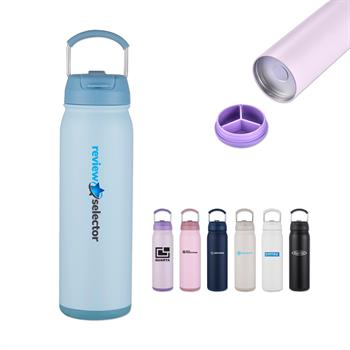 Picture of 24 Oz. Stainless Steel Vacuum Bottle w/Compartment