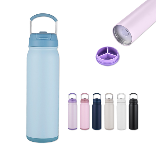 Picture of 24 Oz. Stainless Steel Vacuum Bottle w/Compartment