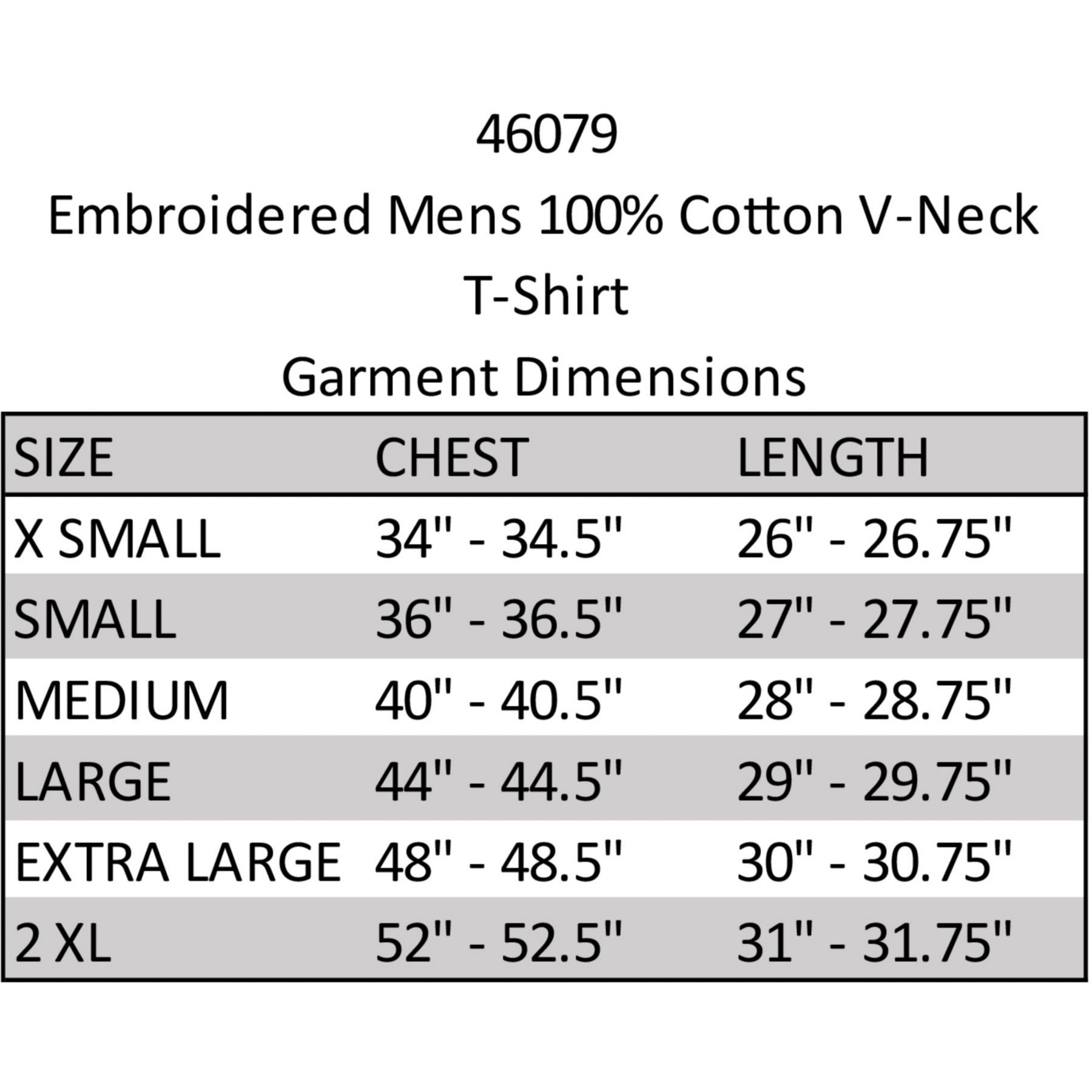 Picture of Mens V-Neck T-Shirt Embroidered