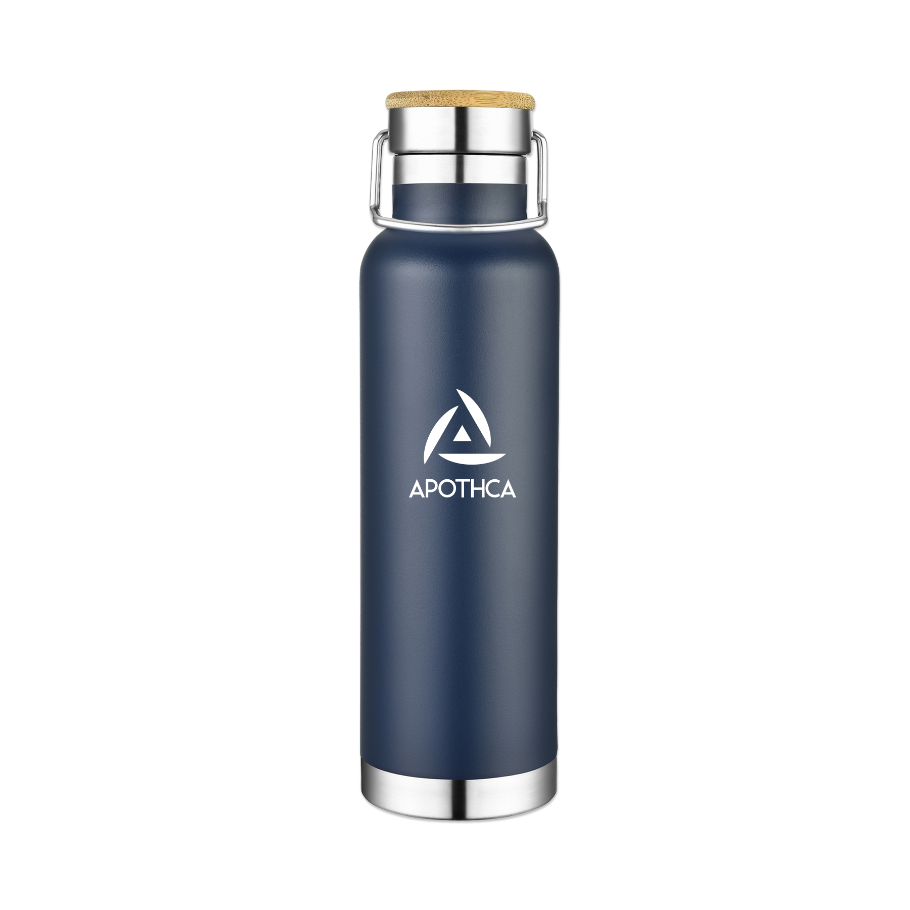 Picture of 22 Oz. Double Wall Vacuum Bottle w/Bamboo Lid